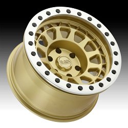 Black Rhino Primm Beadlock Matte Gold Custom Truck Wheels 2